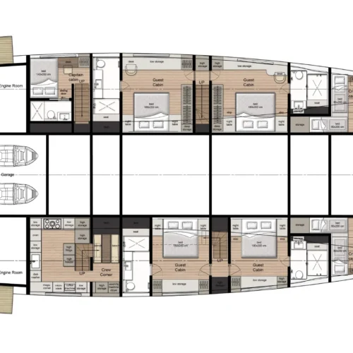 Catamaran SUNREEF 100 Vela - LAYOUT - 1 Catamaran SUNREEF 100 Vela - LAYOUT - 1