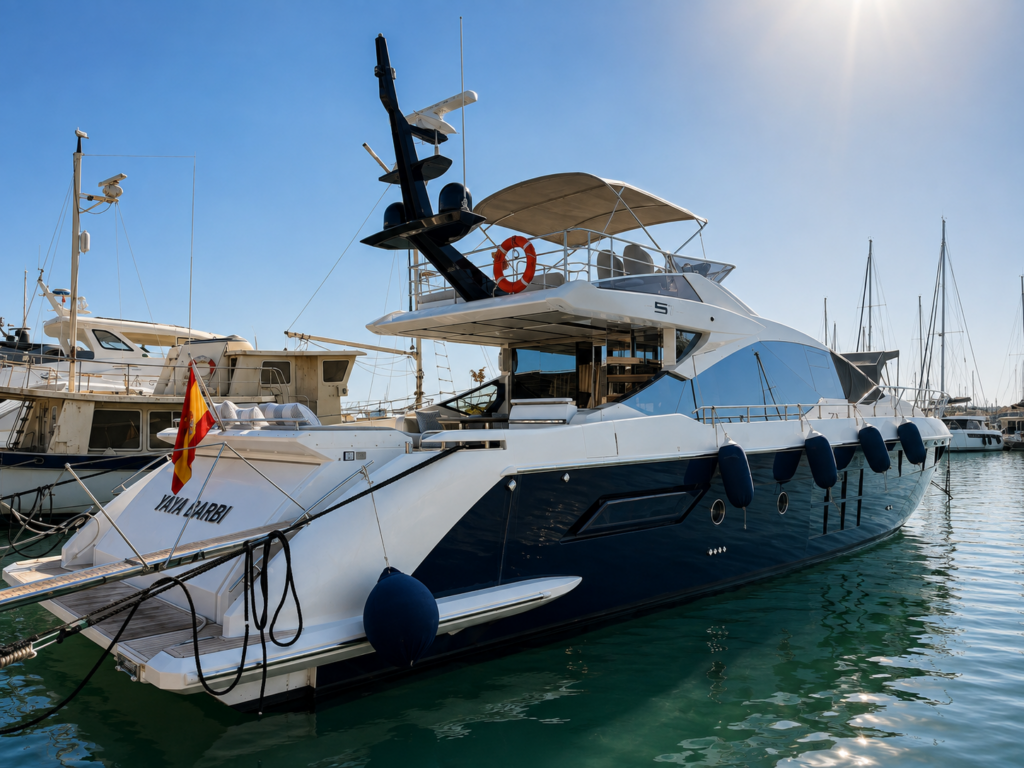 AZIMUT S7 de 2019 en Sotogrande, impecable, con configuración full equipment y solo 800 horas de motor. Cuatro cabinas, triple Volvo Penta IPS y Seakeeper NG16. Solicita información y reserva tu visita privada.